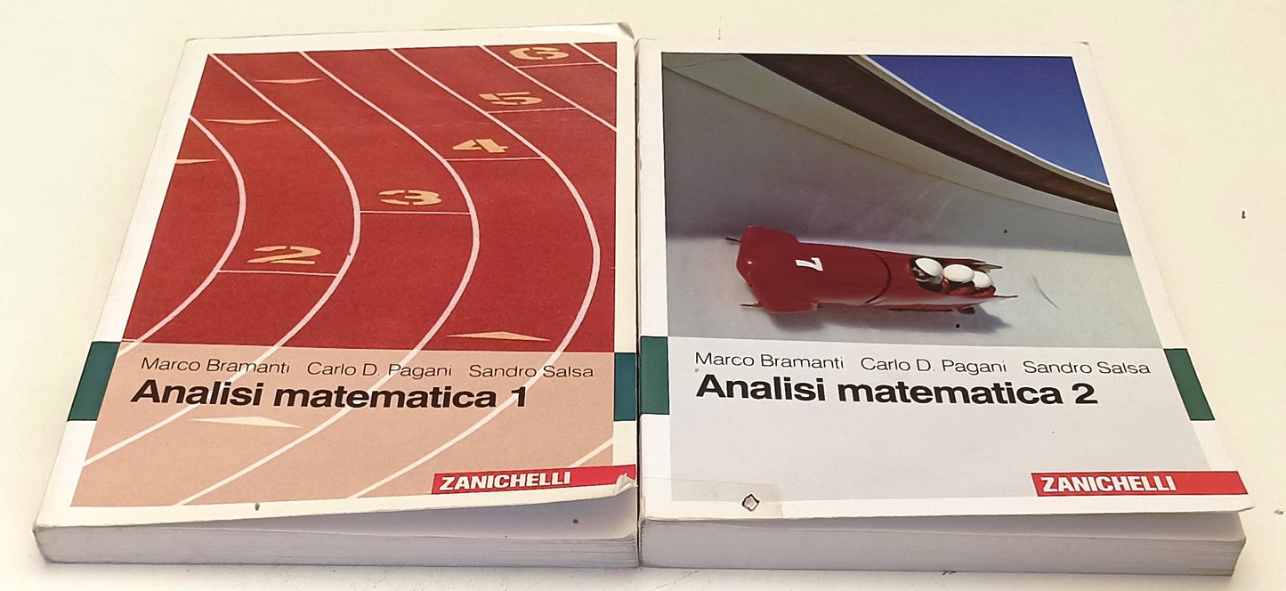 LZ- ANALISI MATEMATICA VOLUMI 1/2 - BRAMANTI PAGANI- ZANICHELLI- 2008- B- YFS309
