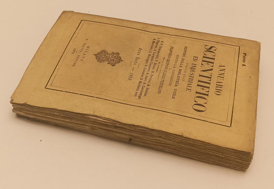 LH- ANNUARIO SCIENTIFICO ED INDUSTRIALE I ANNO VI 1869 -- TREVES ---- B - XFS44