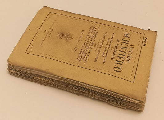 LH- ANNUARIO SCIENTIFICO ED INDUSTRIALE II ANNO VIII-- TREVES --- 1871- B- XFS44