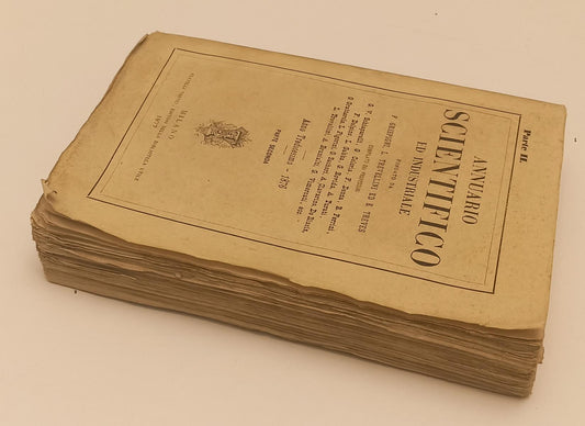 LH- ANNUARIO SCIENTIFICO ED INDUSTRIALE II ANNO XIII 1876 -- TREVES---- B- XFS44