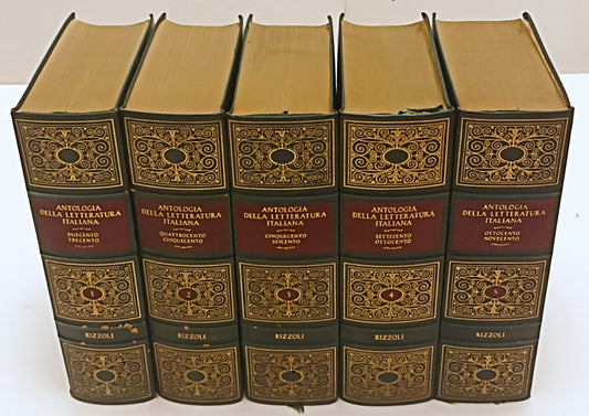 LN- ANTOLOGIA DELLA LETTERATURA ITALIANA 5 VOLUMI - RIZZOLI - 1965/1967 - XFS
