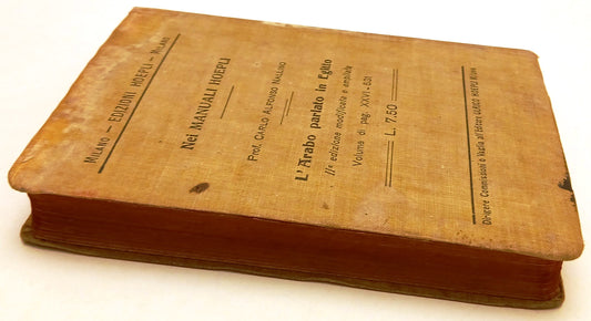 LZ- L'ARABO PARLATO DELLA LIBIA - DOTT. GRIFFINI- HOEPLI- MANUALI-- 1913- C- XFS