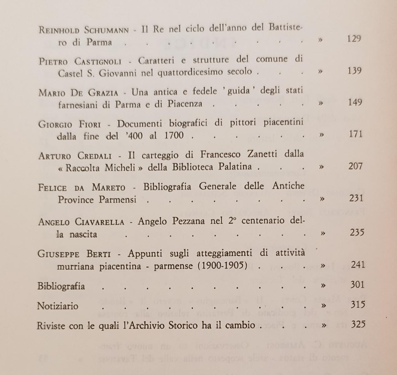 LS- ARCHIVIO STORICO PER LE PROVINCE PARMENSI IV SERIE VOL. XXIV 1972 - XFS155