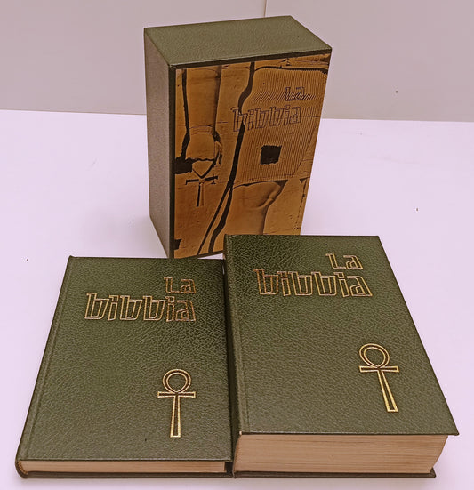 LD- LA BIBBIA COFANETTO 2 VOLUMI -- PIEMME - LA CIVILTA' CATTOLICA --- C- ZFS152