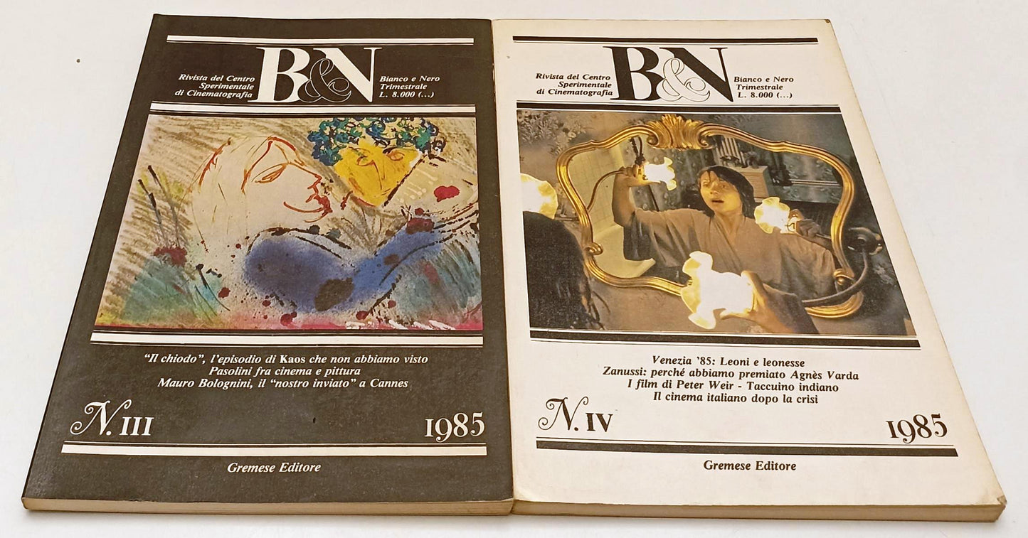 LW- B&N BIANCO E NERO I/IV ANNATA COMPLETA 1985 RIVISTA - GREMESE - YFS113