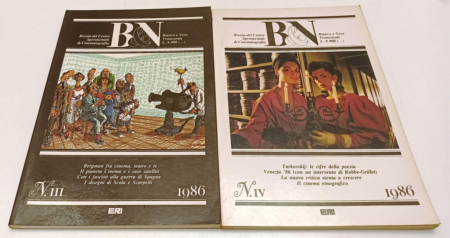 LW- B&N BIANCO E NERO I/IV ANNATA COMPLETA 1986 RIVISTA CINEMATOGRAFICA - YFS113