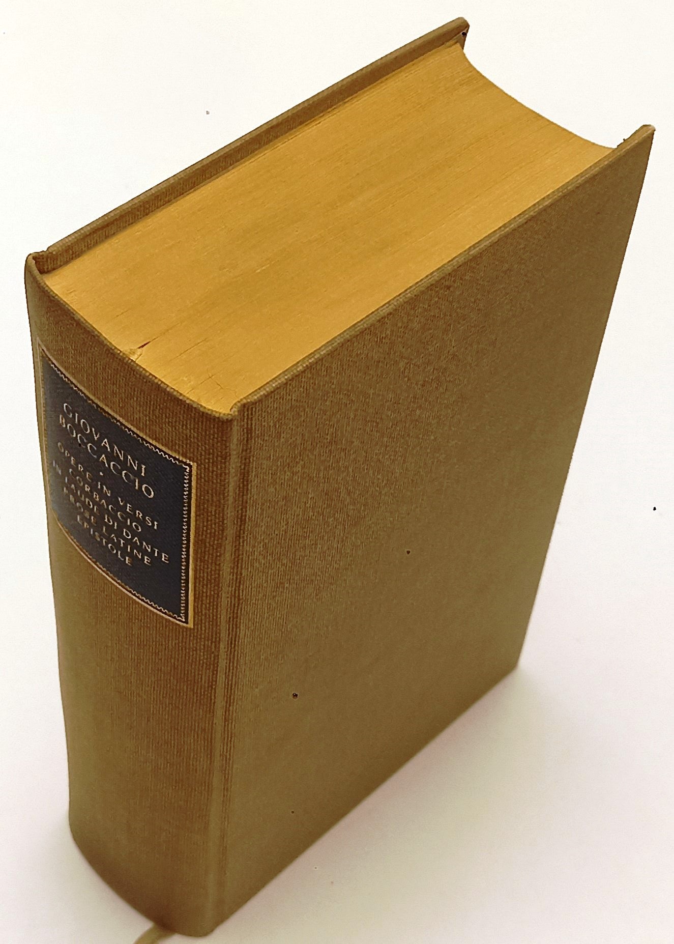 LN- OPERE IN VERSI CORBACCIO - GIOVANNI BOCCACCIO - RICCIARDI -- 1965- C- XFS116