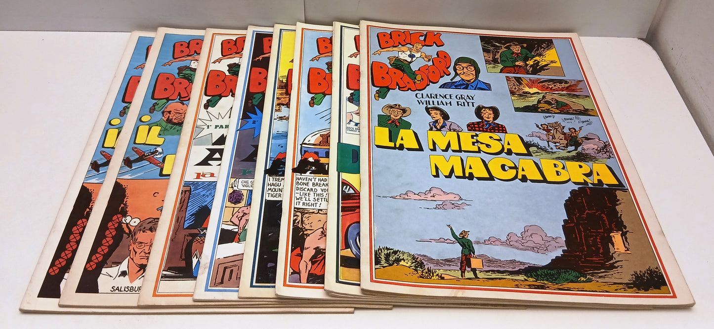 FZ- BRICK BRADFORD COLLANA GERTIE DAILY 9 ALBI - GRAY RITT - COMIC ART - Z25