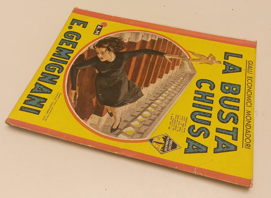 LG- GIALLI ECONOMICI MONDADORI N.186 LA BUSTA CHIUSA - GEMIGNANI- 1941 -- YFS237