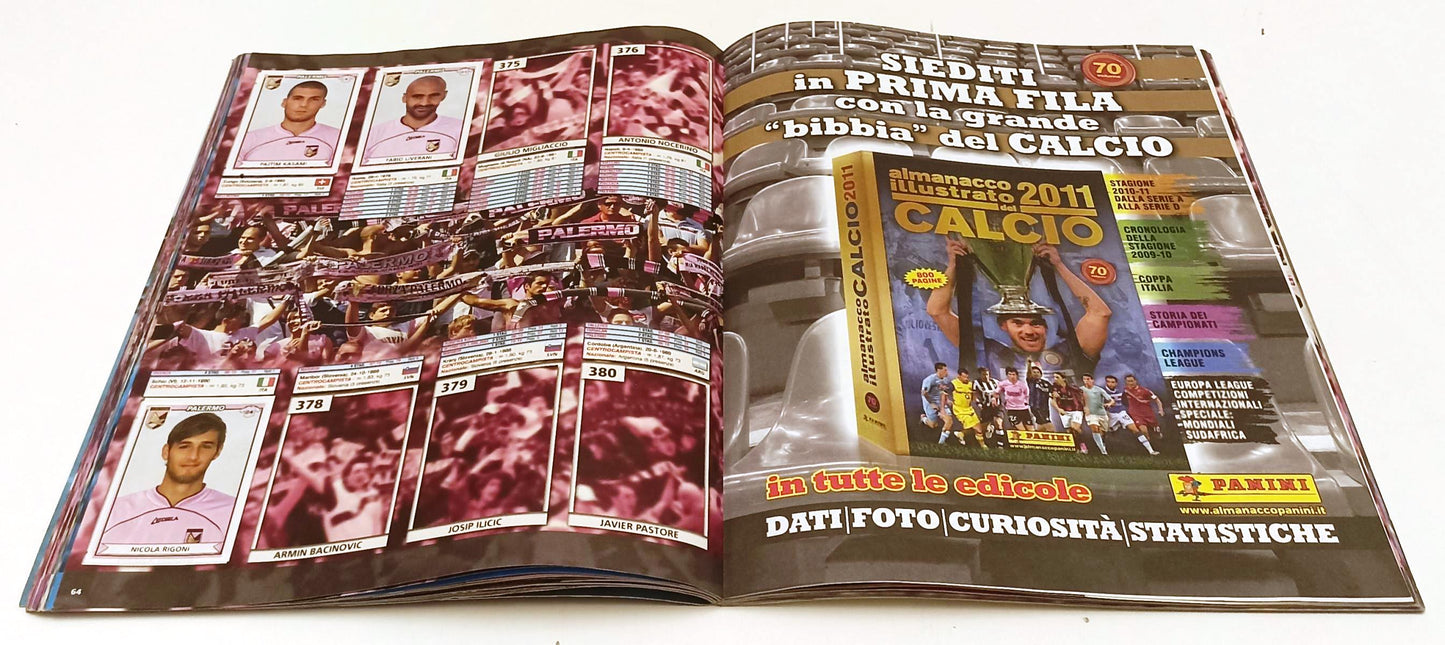 AA- ALBUM CALCIATORI PANINI CAMPIONATO 2010/11 - CIRCA 400 FIGURINE - LBM25