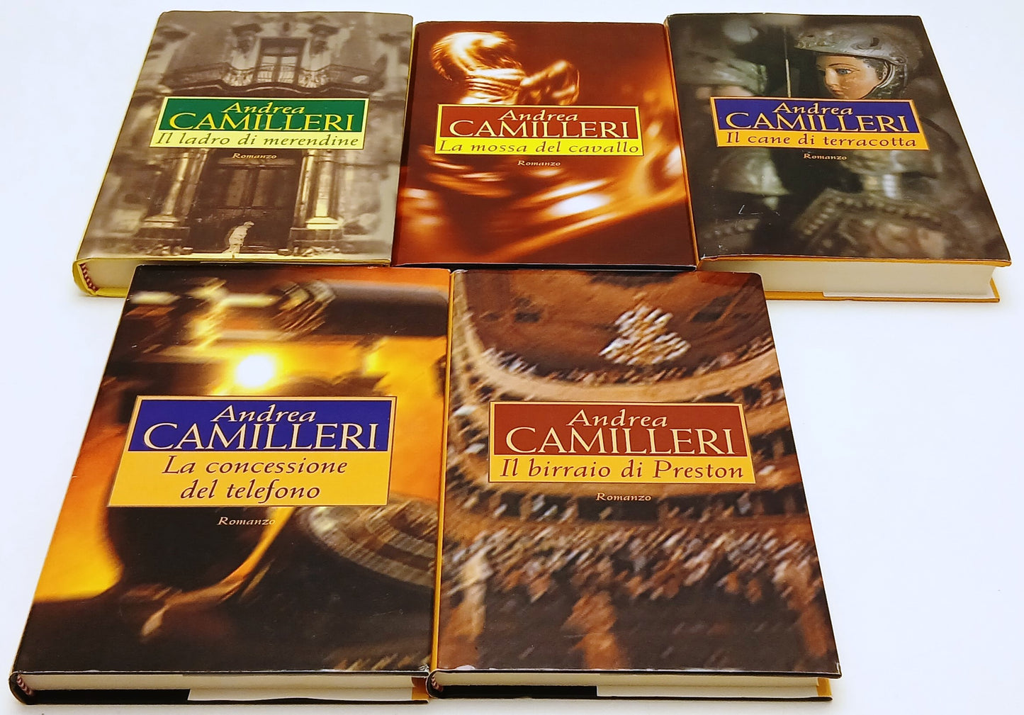 LN- LOTTO 5 ROMANZI LADRO DI MERENDINE - ANDREA CAMILLERI- MONDOLIBRI- CS- XFS