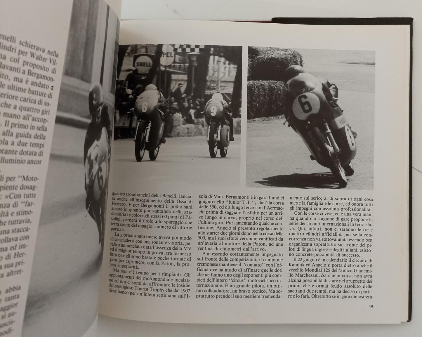 LC- CAMPIONE PER SEMPRE CORSE MOTO ANGELO BERGAMONTI - CAPELLI - 1991- CS- YFS53