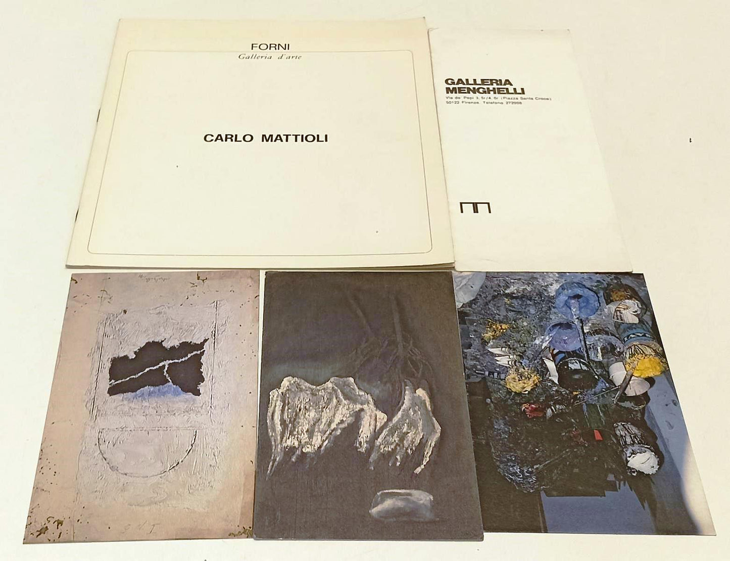 LT- LOTTO 14 DEPLIANT/CARTOLINE MOSTRE PITTURA CARLO MATTIOLI - RVSa324