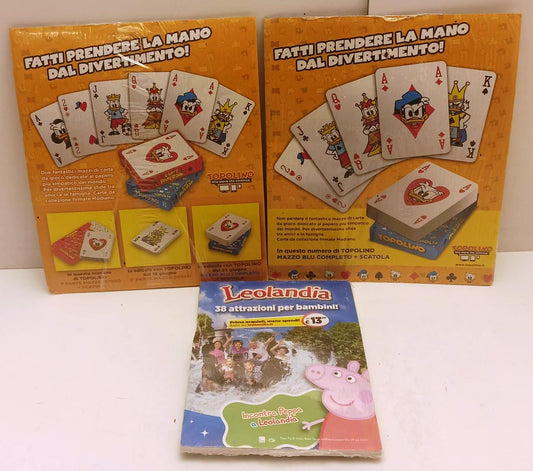 FD- GADGET LE CARTE DI PAPERINO MAZZI COMPLETI TOPOLINO 3055 3056 3057 - B25