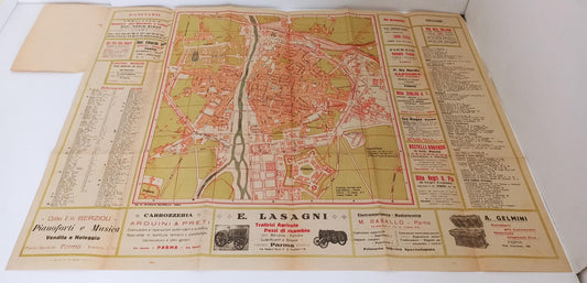 LV- PIANTA DI PARMA GUIDA COMMERCIALE PARMA E PROVINCIA 1926/27- ANNI '30-RVSa42