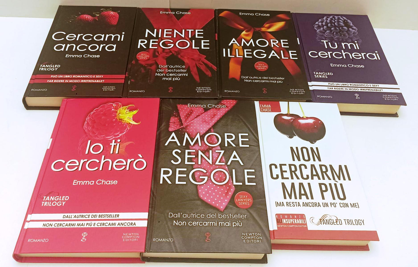 LN- LOTTO 7 VOLUMI ROMANZI TI CERCHERO' AMORE SENZA REGOLE- EMMA CHASE- C- XFS