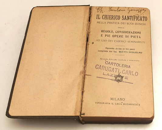 LD- IL CHIERICO SANTIFICATO- BUETTI GUGLIELMO- LEGA EUCARISTICA- 1925- C- ZFS150