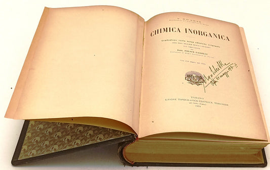 LH- CHIMICA INORGANICA - F. SWARTS - UTET --- 1924 - C - YFS843