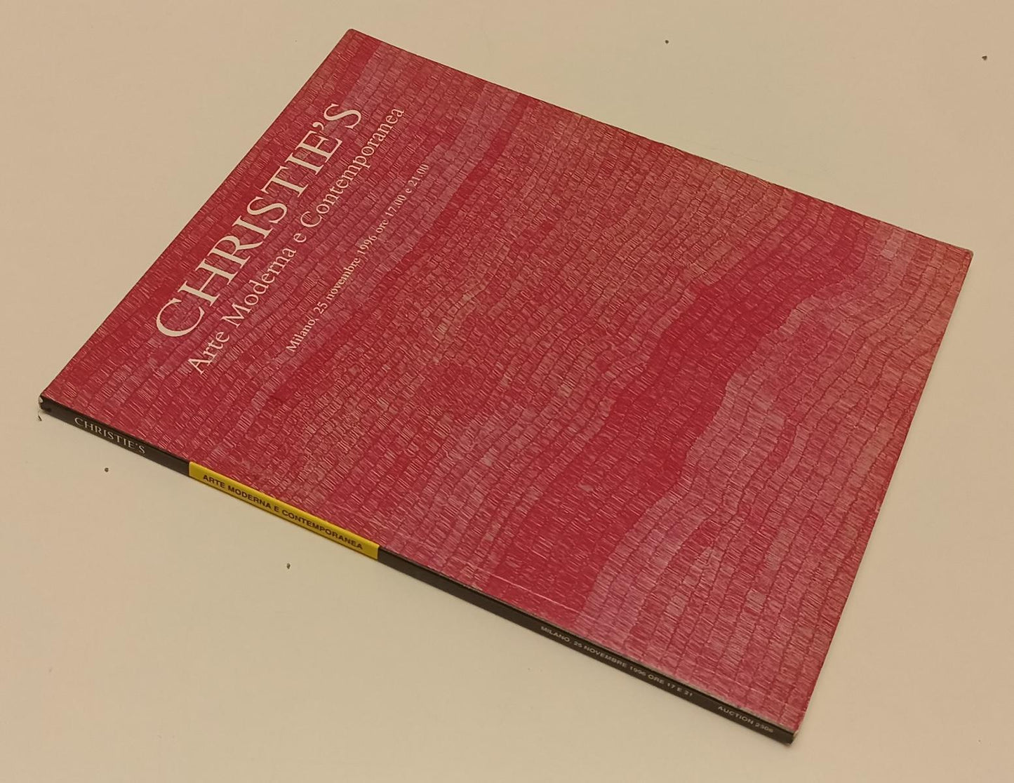 LT- CHRISTIE'S CATALOGO ASTA ARTE MODERNA CONTEMPORANEA MILANO NOV 1996 - YFS146