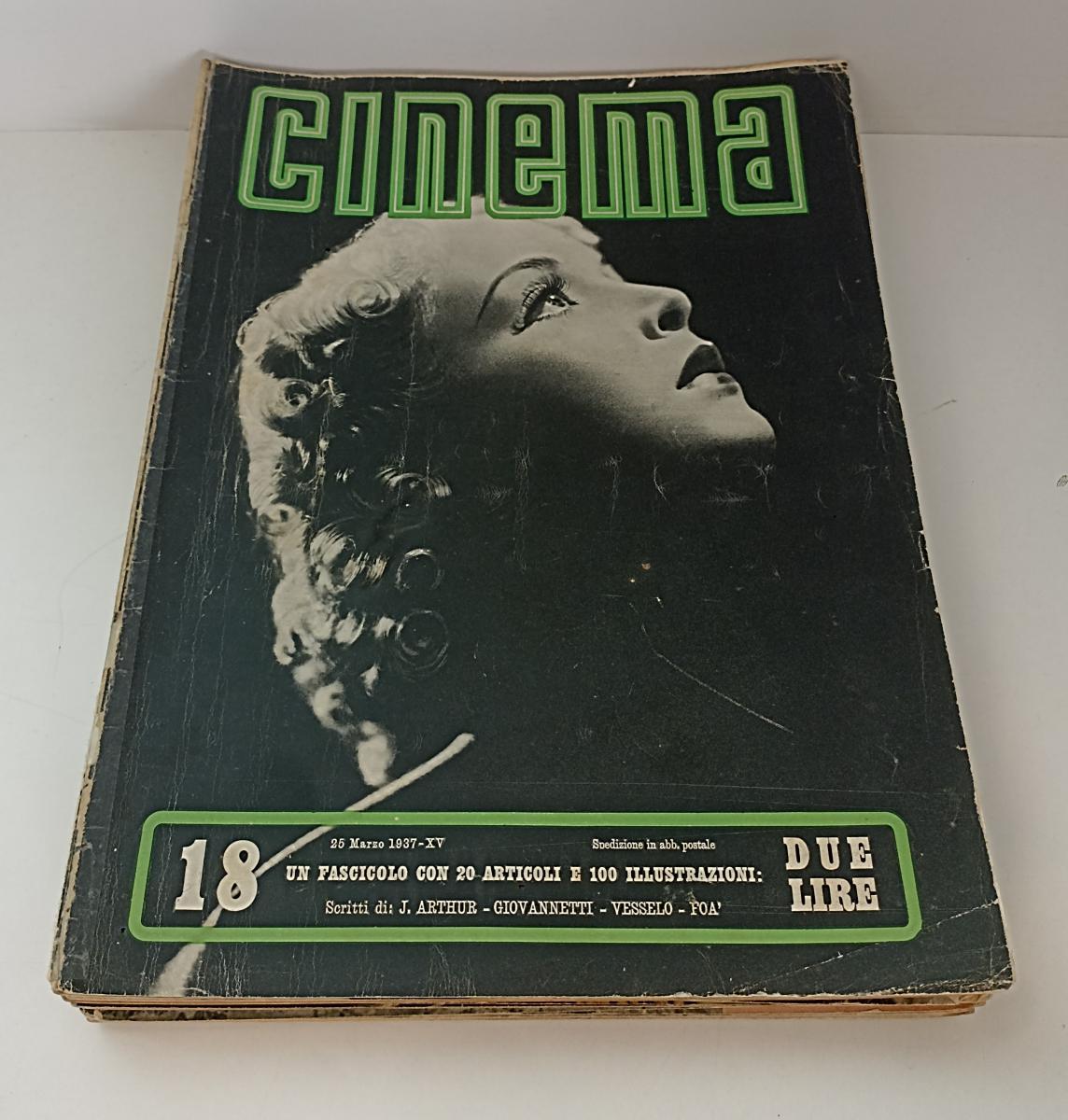 LR- LOTTO RIVISTA CINEMA 16 FASCICOLI 1936/1938 - HOEPLI CINEMA - YFS614