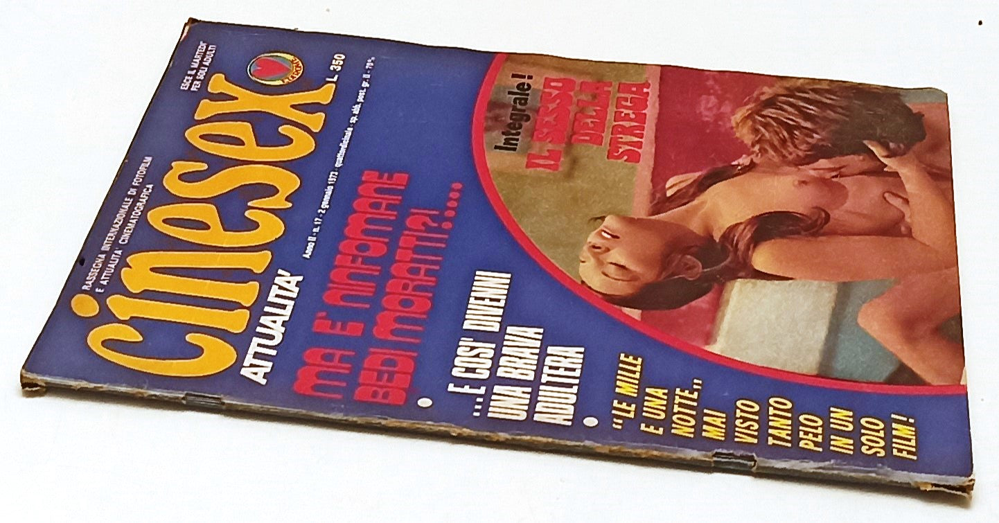 LX- RIVISTA CINESEX ATTUALITA' ANNO II N.17 1973 BEDI MORATTI - RVSa483