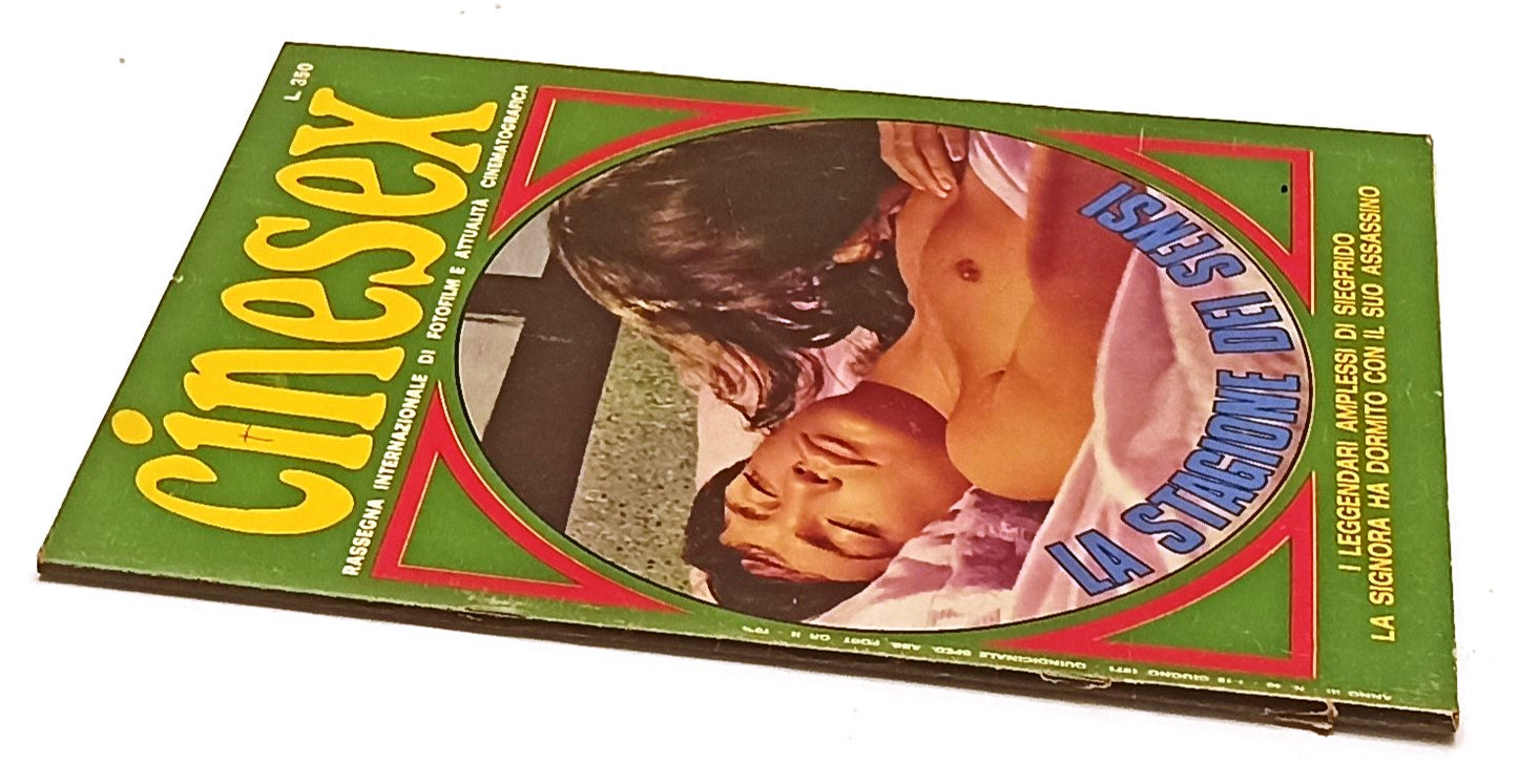 LX- RIVISTA CINESEX ANNO III N.40 1971 LA STAGIONE DEI SENSI - RVSa480