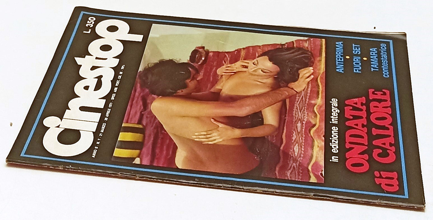 LX- RIVISTA CINESTOP ANNO II N.7 1971 ONDATA DI CALORE - RVSa490