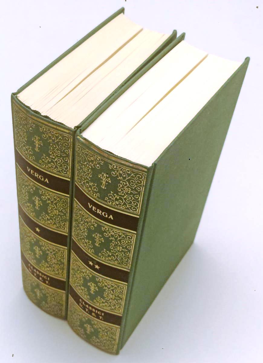 LS- ROMANZI + NOVELLE E TEATRO 2 VOLUMI - VERGA- UTET- CLASSICI ITALIANI- C- XFS