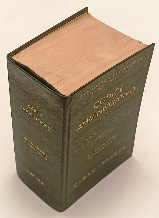 LZ- CODICE AMMINISTRATIVO- GUICCIARDI MAZZAROLLI- CEDAM-- 5a ED.- 1977- C- ZFS11