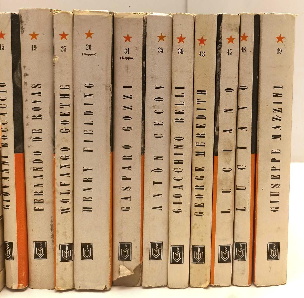 LN- LOTTO 17 VOLUMI CORONA COLLEZIONE UNIVERSALE BOMPIANI - 1944 - BS - BLCP55