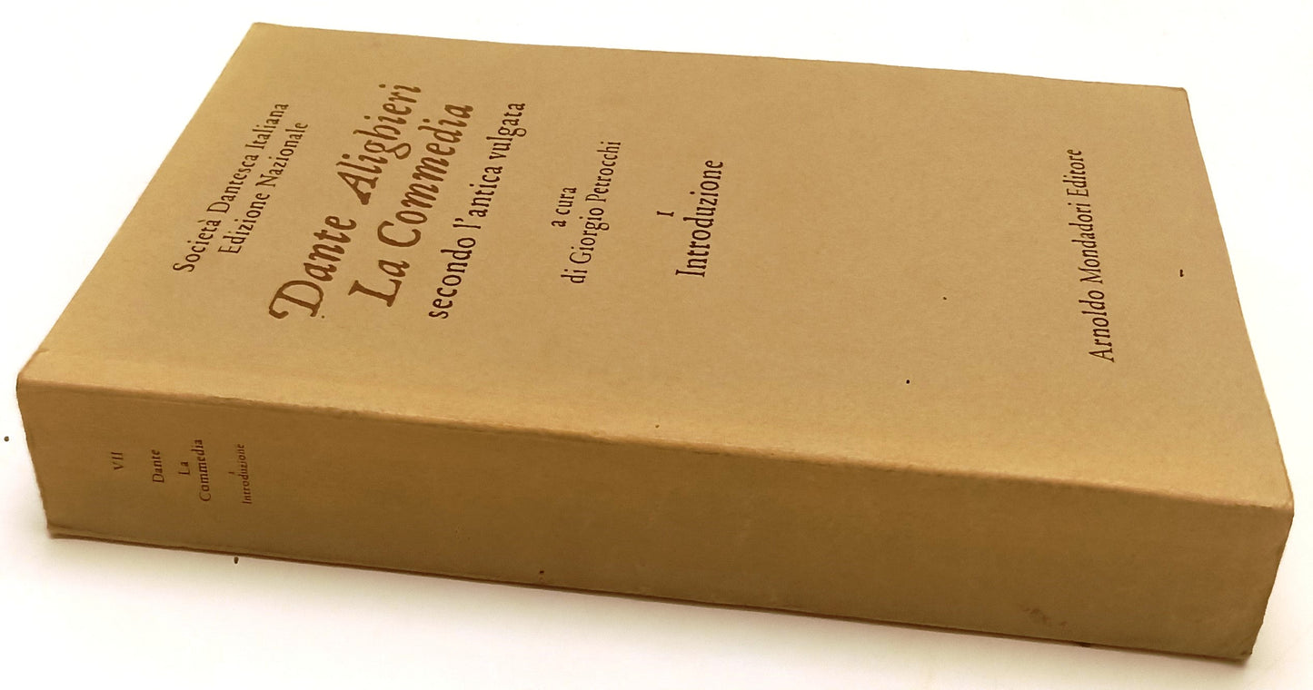 LA COMMEDIA INTRODUZIONE- MONDADORI- OPERE DANTE ALIGHIERI VII- 1967- XFS64