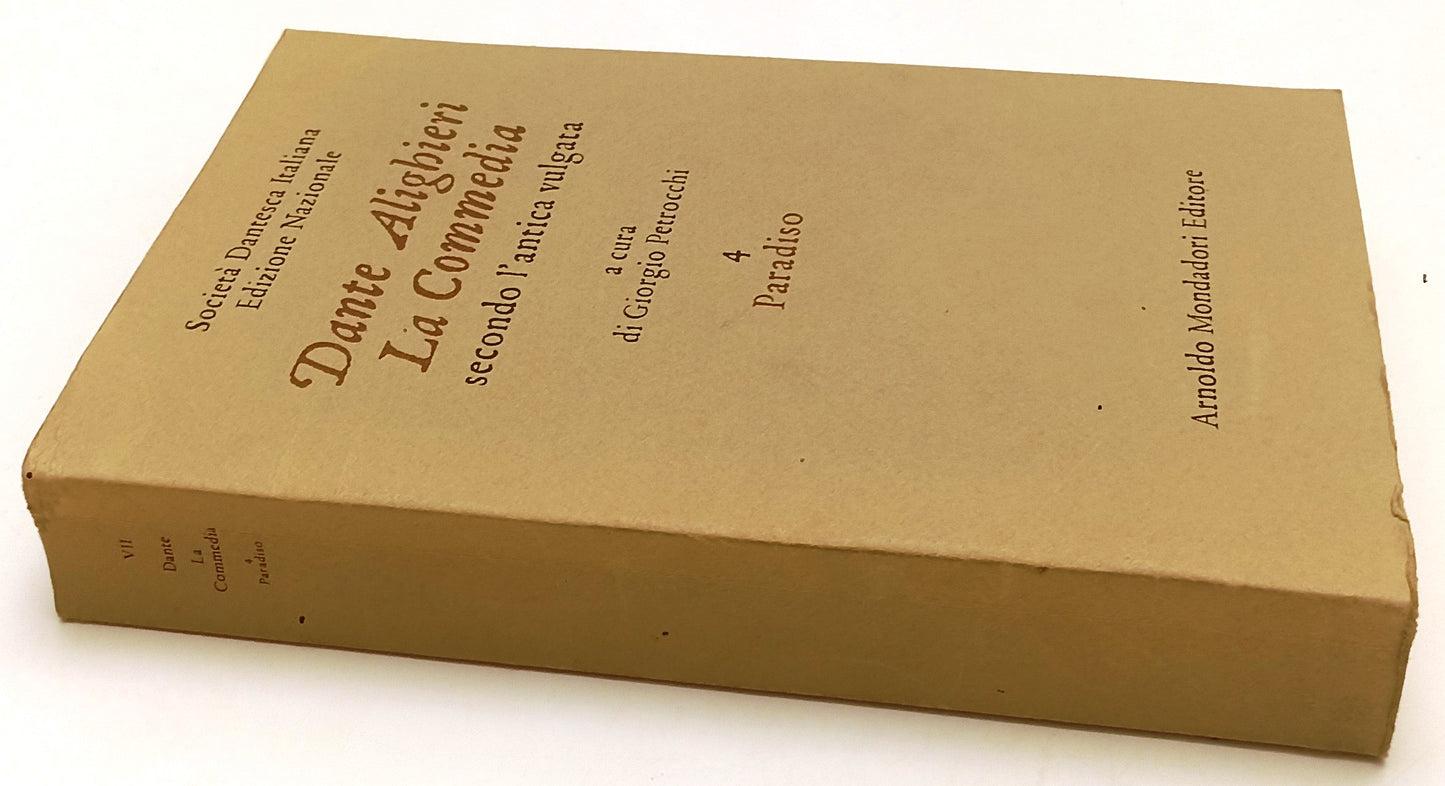 LA COMMEDIA PARADISO - MONDADORI- OPERE DANTE ALIGHIERI VII- 1967- B- XFS64