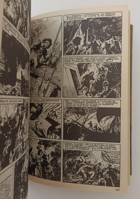 FZ- IL CORSARO NERO LA REGINA DEI CARAIBI A FUMETTI- SALGARI- MURSIA- 1976-C-RGZ