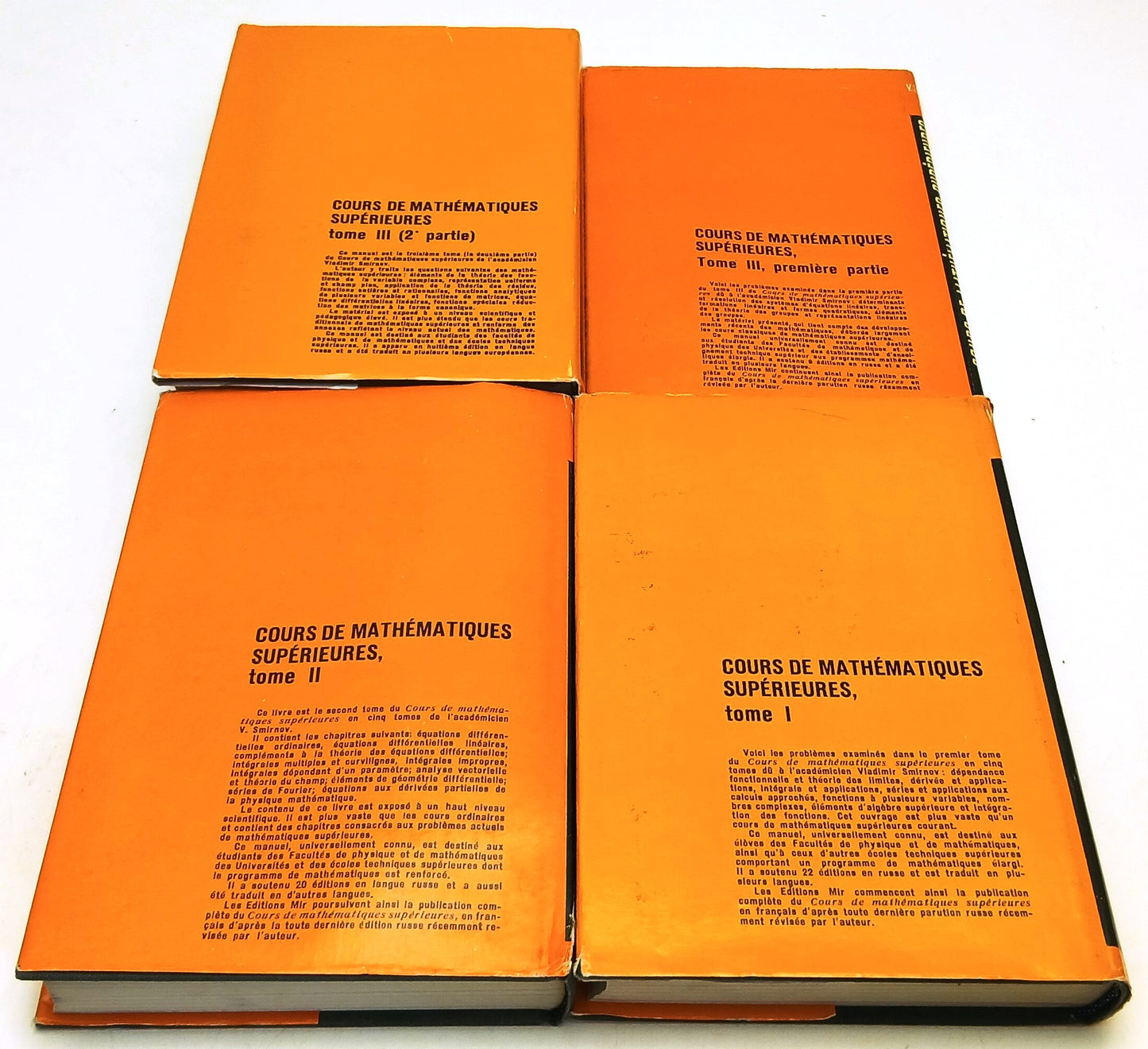 LZ- COURS DE MATHEMATIQUES SUPERIEURES 4 VOLUMI - SMIRNOV - MOSCOU - CS - YFS985