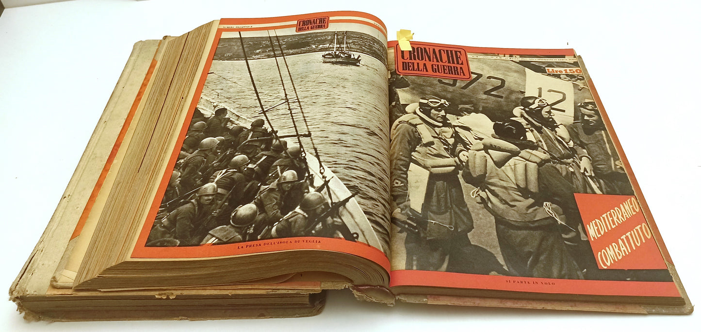 LM- CRONACHE DELLA GUERRA 2 VOLUMI 1940/1941 -- TUMMINELLI --- 1940 - C - YFS345