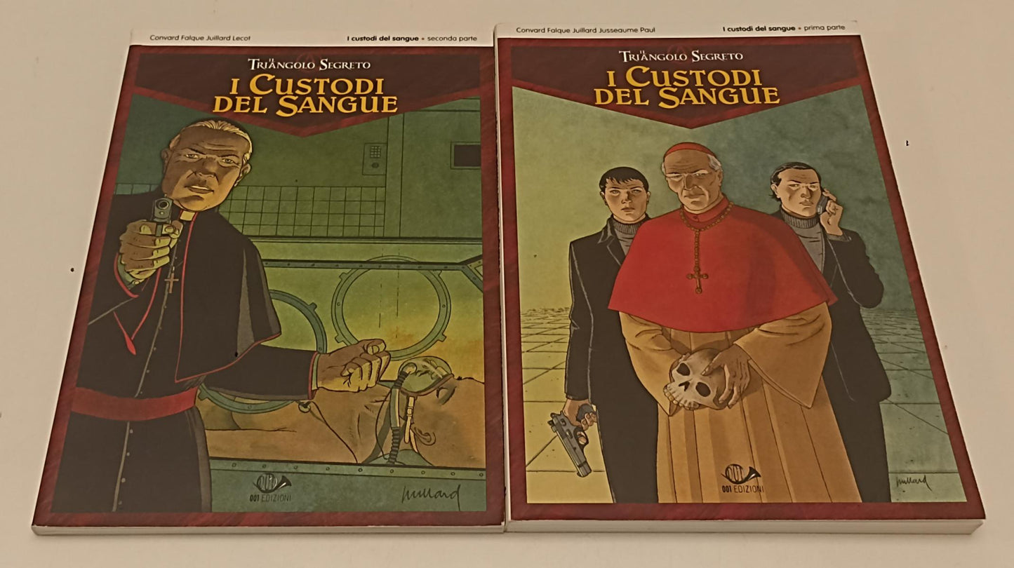 FV- IL TRIANGOLO SEGRETO I CUSTODI DEL SANGUE VOLUMI 1/2-- 001 EDIZIONI-- B- C24
