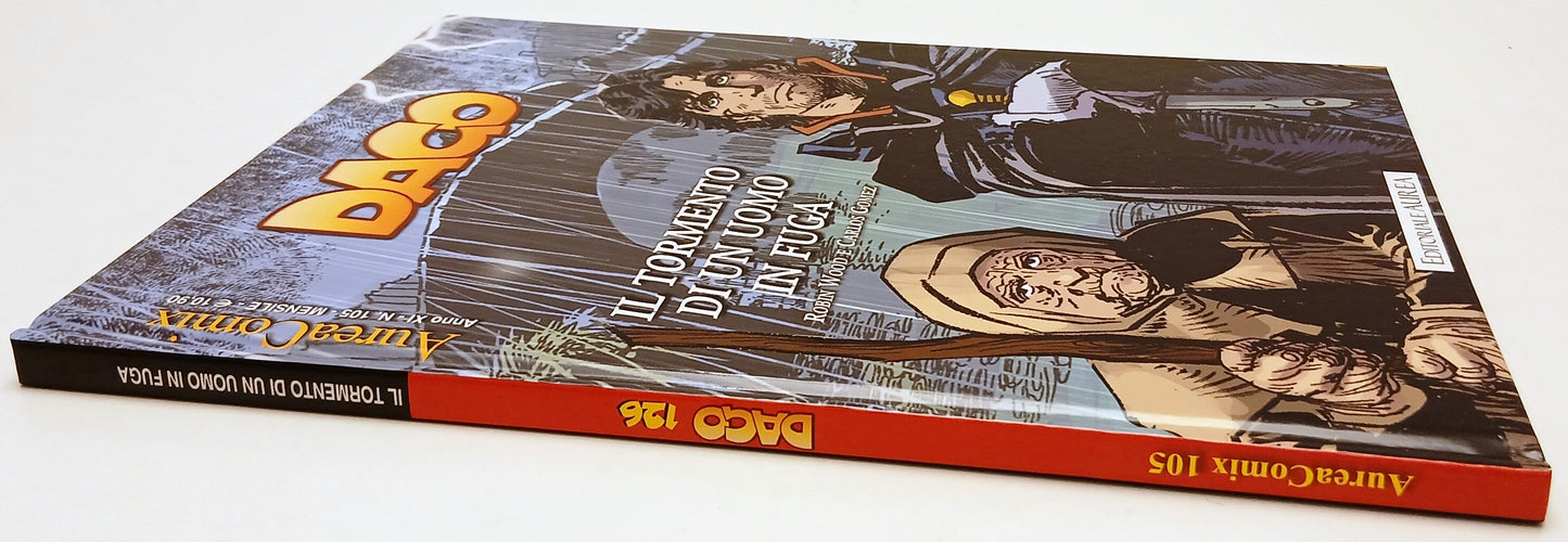 FV- AUREACOMIX N.105 DAGO N.126 IL TORMENTO DI UOMO IN FUGA- WOOD- AUREA- C- G25