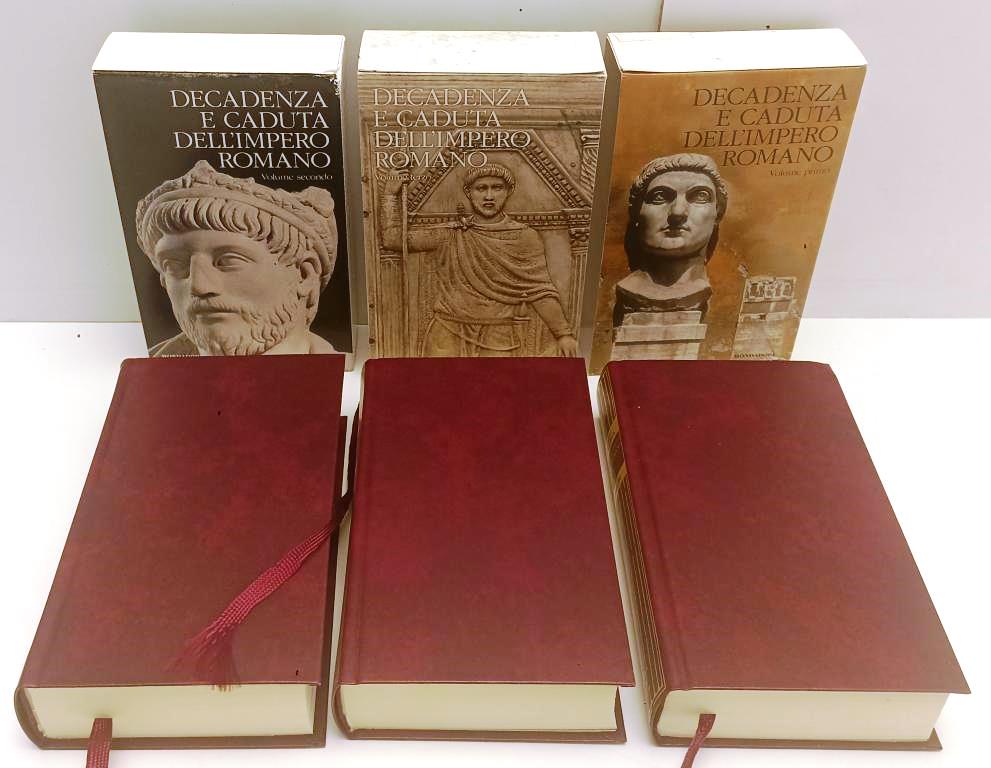 LS- DECADENZA E CADUTA DELL'IMPERO ROMANO 3 VOLUMI- GIBBON- MONDADORI- 2010- XFS