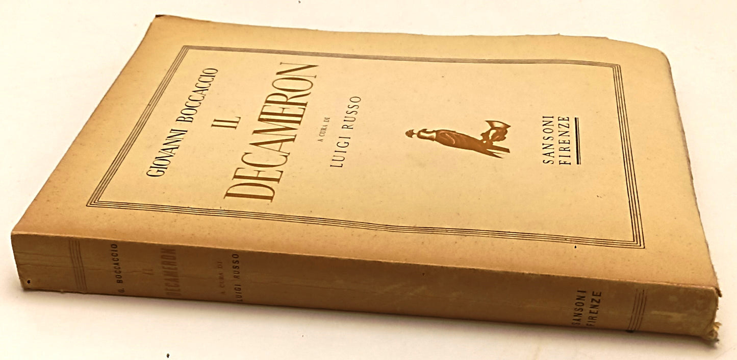 LN- IL DECAMERON - GIOVANNI BOCCACCIO - SANSONI --- 1944 - B - YFS375