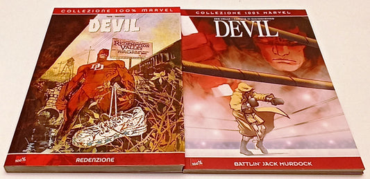 FV- COLLEZIONE 100% MARVEL DEVIL REDENZIONE BATTLIN' JACK MURDOCK- PANINI- B-F25