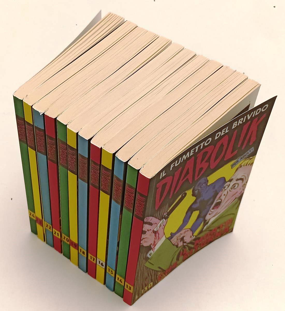 FN- DIABOLIK 1/24 + N.1 1962/1964 ANNATA COMPLETA RISTAMPA ANASTATICA - B- G24