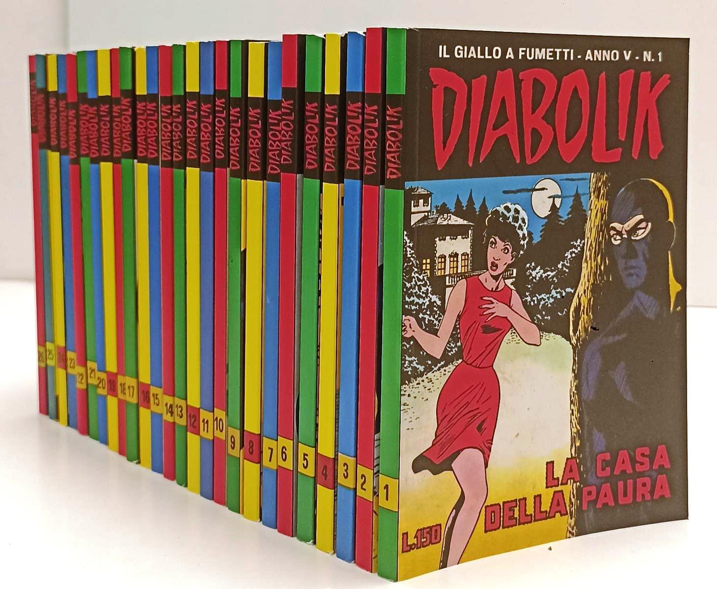 FN- DIABOLIK 1/26 ANNO V 1965 ANNATA COMPLETA RISTAMPA ANASTATICA - B- G24