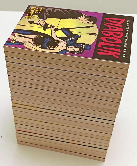 FN- DIABOLIK 1/26 ANNO VII 1967 ANNATA COMPLETA RISTAMPA ANASTATICA - B- G24