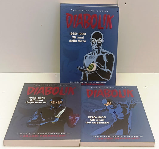 FZ- DIABOLIK 1/5 COMPLETA GRANDI PERSONAGGI- CLASSICI FUMETTO REPUBBLICA- B- F25