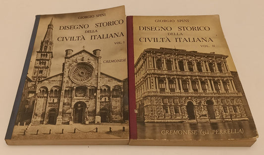 LS- DISEGNO STORICO CIVILTA' ITALIANA 1/2 - SPINI - CREMONESE --- 1958- B- XFS20