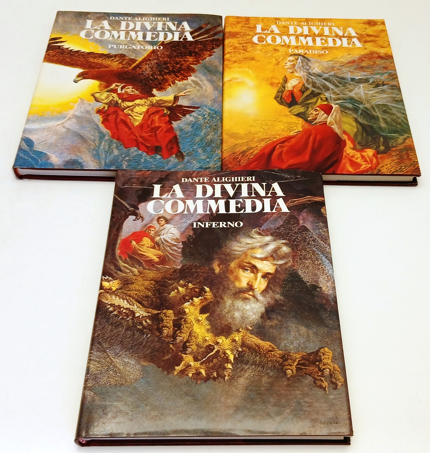 LN- LA DIVINA COMMEDIA 3 VOLUMI- DANTE ALIGHIERI- FAMIGLIA CRISTIANA- CS- XFS207
