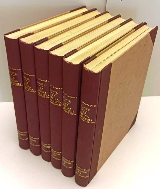 LN- LA DIVINA COMMEDIA 6 VOLUMI - DANTE ALIGHIERI - FABBRI --- 1963- C- BLCP16