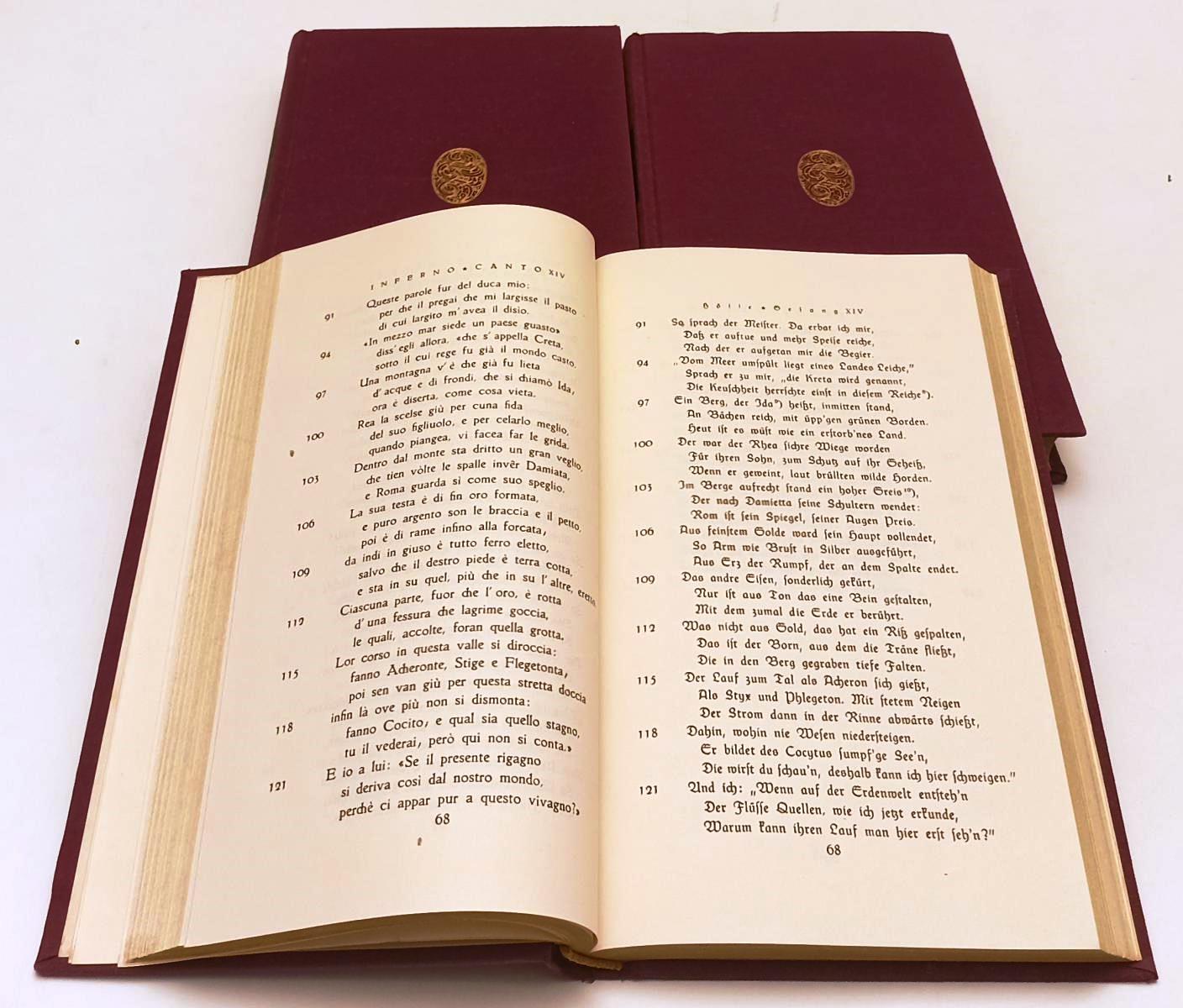 LN- LA DIVINA COMMEDIA 3 VOLUMI ITALIANO TEDESCO - DANTE ALIGHIERI - C - XFS209