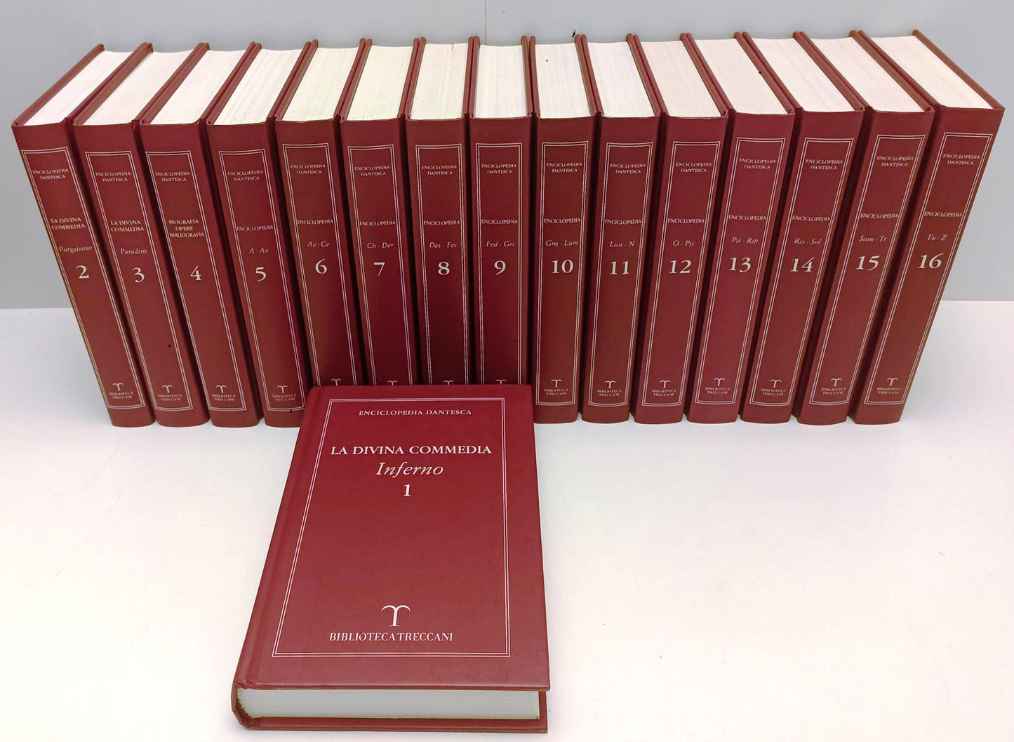 LS- ENCICLOPEDIA DANTESCA 16 VOLUMI COMPLETA COMMEDIA - TRECCANI- 2005- C- BLCG2