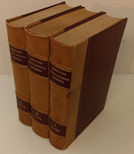 LZ- DIZIONARIO ENCICLOPEDICO MODERNO I,III,IV -- EDIZIONI LABOR- 1943- C- BLCP38